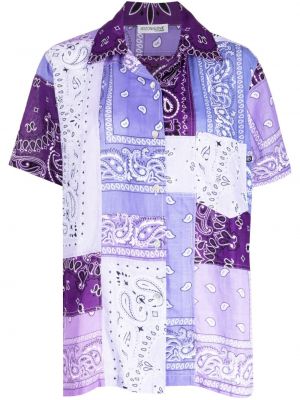 Bavlnená košeľa s potlačou Arizona Love fialová