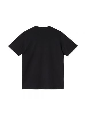 Camiseta de algodón con bolsillos Carhartt Wip negro
