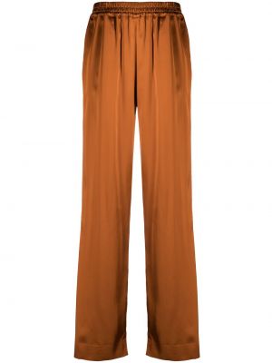 Pantalones rectos de raso Gauge81 marrón