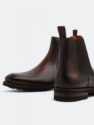 Кожаные ботинки челси Magnanni коричневые