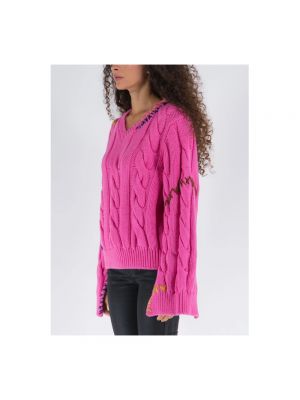 Maglione ricamata Marni rosa
