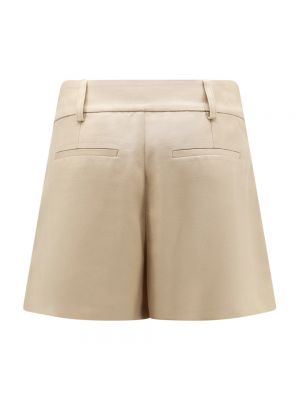 Pantalones cortos con cremallera Stella Mccartney beige