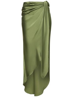 Drapované midi sukně Jonathan Simkhai Růžové