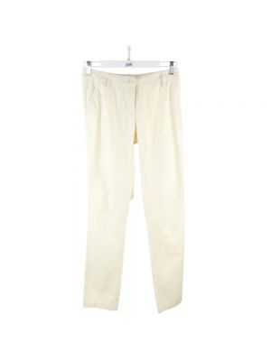 Pantalon en coton Moschino Pre-owned beige