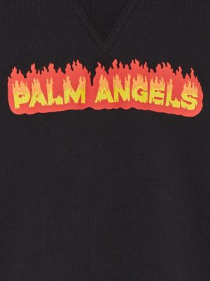 Mikina s kapucí Palm Angels černá
