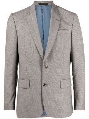 Blazer en laine à carreaux Paul Smith marron