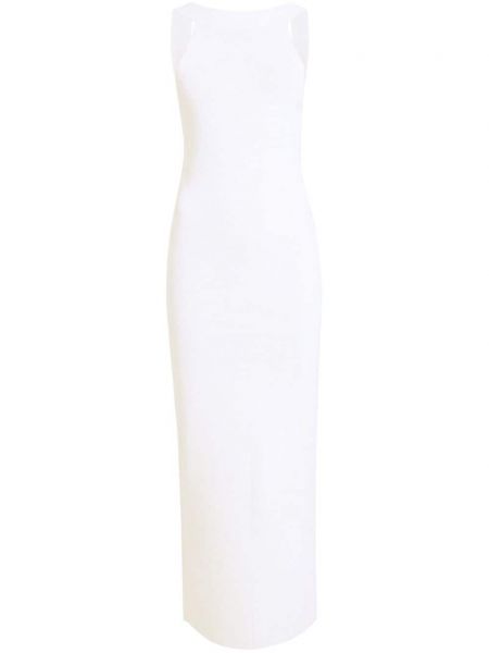 Μίντι φόρεμα Khaite λευκό
