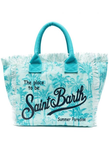 Paplūdimio krepšys Mc2 Saint Barth mėlyna