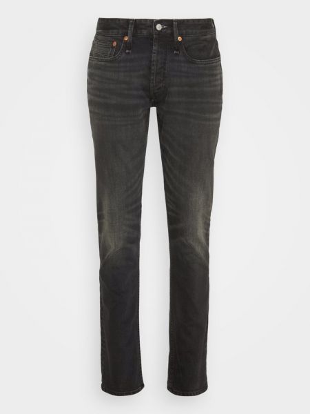Czarne proste jeansy Denham