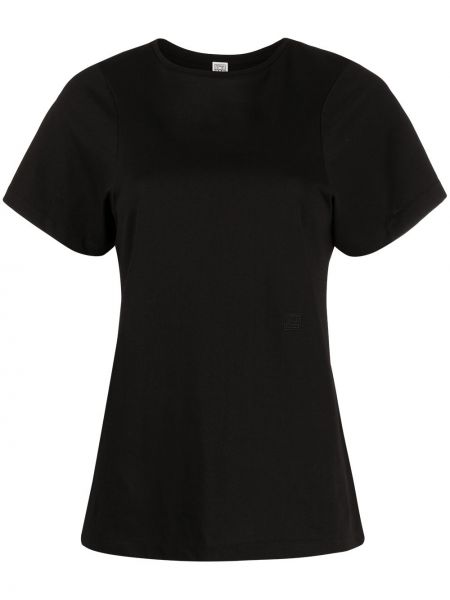 Koszulka bawełniana Toteme czarna