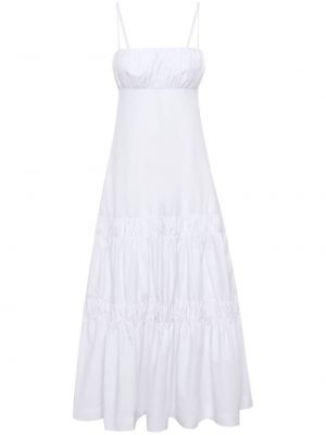 Plisované šaty Nicholas bílé