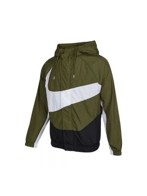 Куртка Nike Sportswear Swoosh Hooded, зеленый/черный