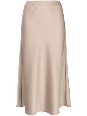 Satenska suknja Ck Calvin Klein smeđa