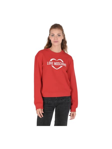 Sweatshirt Love Moschino rot