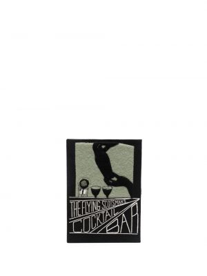 Clutch mit stickerei Olympia Le-tan schwarz