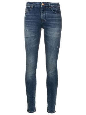 Jeans skinny taille haute Armani Exchange bleu