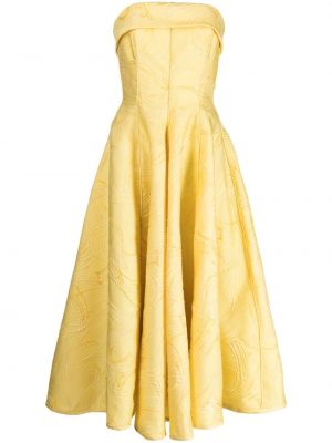 Midi šaty Bambah žluté