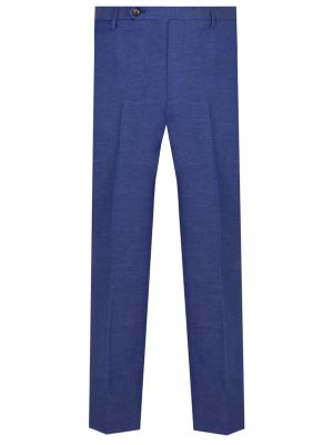 Шерстяные классические брюки Rota синие