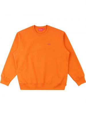 Sweatshirt mit rundem ausschnitt Supreme orange
