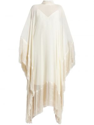 Jedwabna sukienka koktajlowa Taller Marmo biała