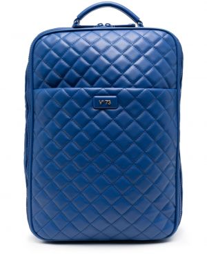 Prešívaný batoh na zips V°73 modrá