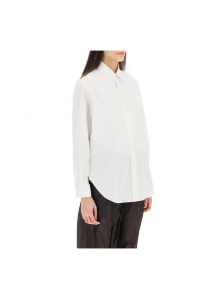 Koszula na guziki oversize bawełniana Maison Margiela biała