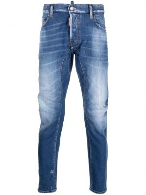 Skinny fit-jeans Dsquared2 blå