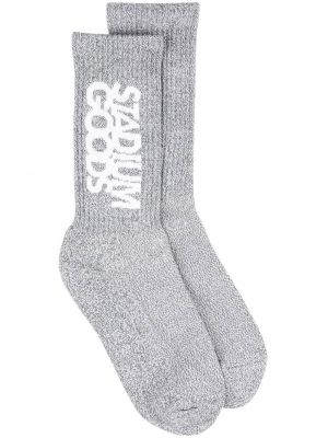 Čarape s printom od flanela Stadium Goods® siva