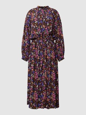 Sukienka midi z wiskozy Essentiel fioletowa