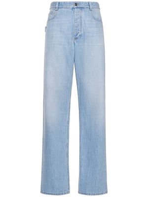 Voľné bavlnené džínsy Bottega Veneta modrá