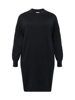 Плетена плетена рокля Esprit Curves черно