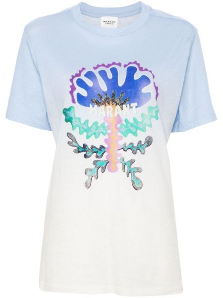 T-shirt aus baumwoll mit print Marant Etoile