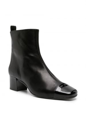 Ankle boots skórzane Carel Paris czarne