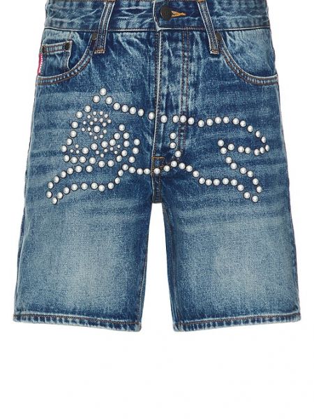 Shorts en jean avec perles Icecream bleu