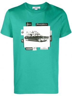 T-shirt mit print Jw Anderson grün