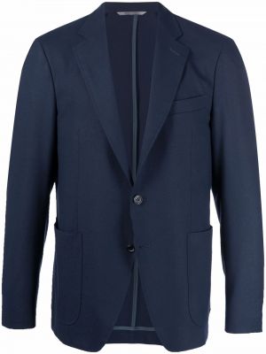 Klassisk lang blazer Canali blå