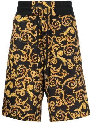 Shorts di jeans con stampa Versace Jeans Couture