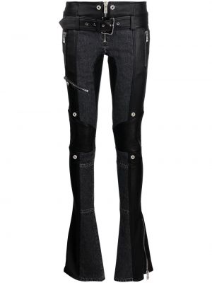 Παντελόνι με φερμουάρ Versace μαύρο