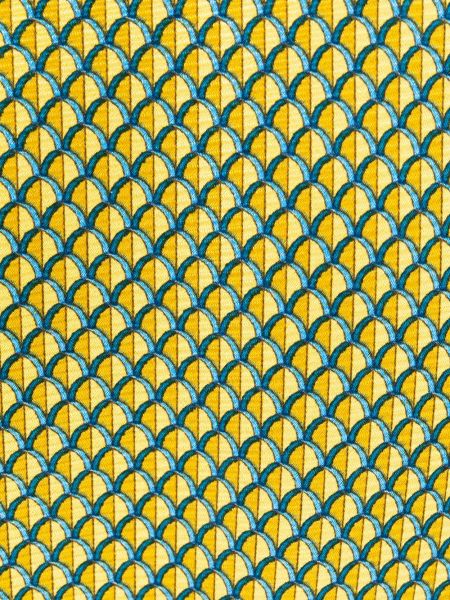 Corbata con estampado con estampado geométrico Ermenegildo Zegna amarillo