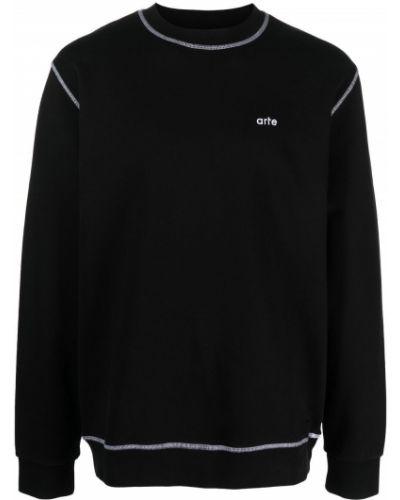 Brodert sweatshirt Arte svart