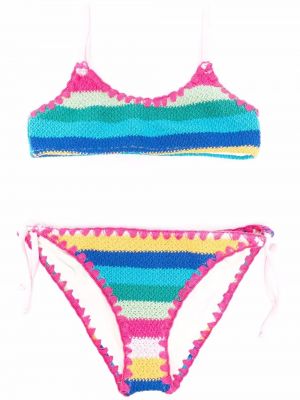 Strikket tankini for jenter Mc2 Saint Barth Kids rosa