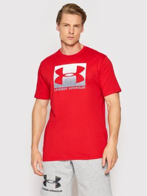 T-shirt large Under Armour rouge