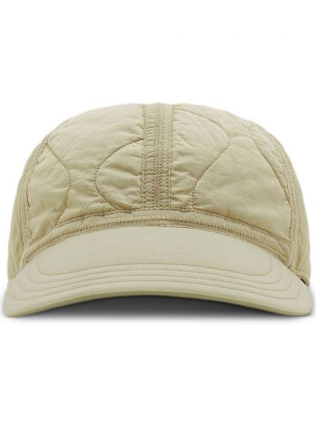 Pikowana czapka z daszkiem Burberry beżowa