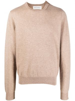 Кашмирен пуловер с кръгло деколте Extreme Cashmere бежово