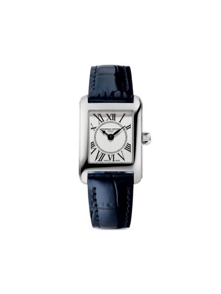 Kello nahkarannekkeella Frederique Constant hopea