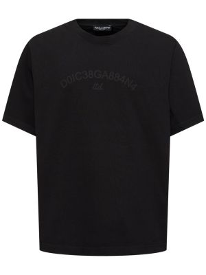 Jersey póló Dolce & Gabbana fekete