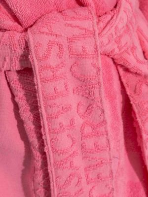 Puuvillased hommikumantel Versace roosa