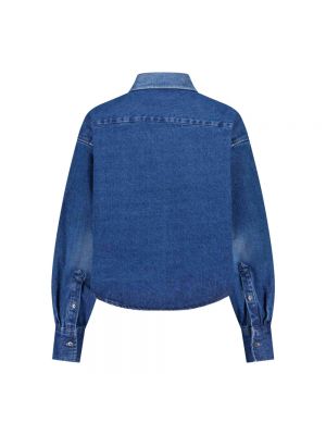 Giacca di jeans di cotone Ami Paris blu