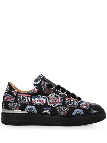 Baskılı deri sneaker Philipp Plein siyah