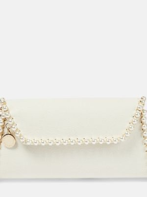 Pochette avec perles Stella Mccartney beige